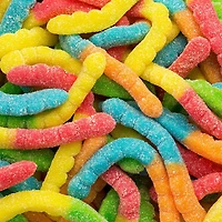 Sour Large Neon Gummi Worms 4.5 lb. Bag