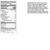 Sour Large Neon Gummi Worms 4.5 lb. Bag