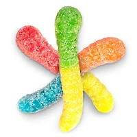 Sour Mini Neon Gummi Worms 4.5 lb. Bag