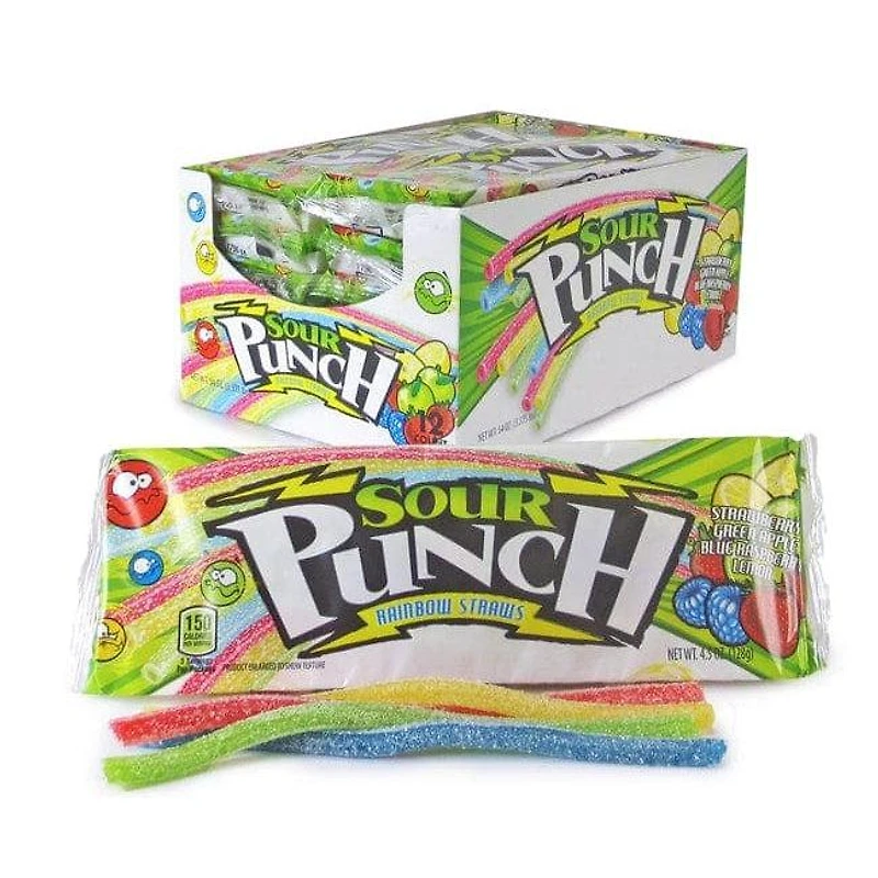 Sour Punch Rainbow Straws 2.0 oz.