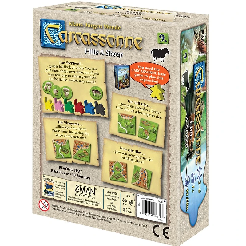 Carcassonne Expansion 9: Hills and Sheep
