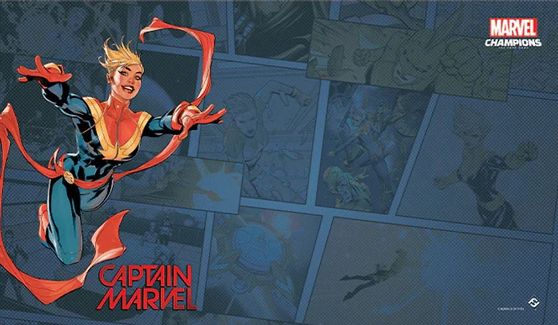 Marvel Champions: The Card Game - Captain Marvel Game Mat