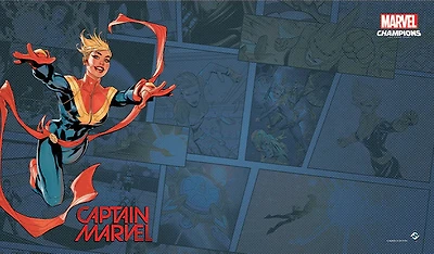 Marvel Champions: The Card Game - Captain Marvel Game Mat