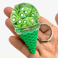 Assorted Fruit Ice Cream Key Charm
