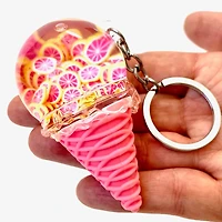Assorted Fruit Ice Cream Key Charm