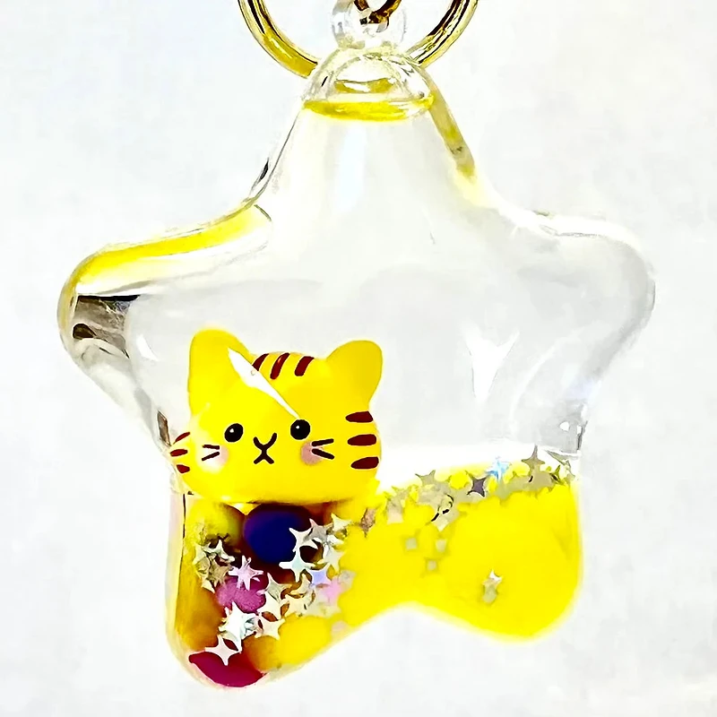 Assorted Kitty Star Key Charm