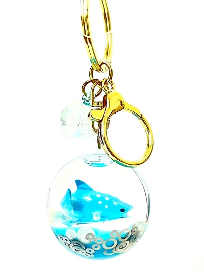 Assorted Sea animal Orb Floaty Key Charm