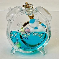 Assorted Unicorn Clock Floaty Key Charm