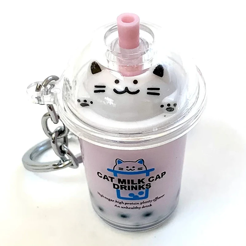 Cat Boba Tea Charm