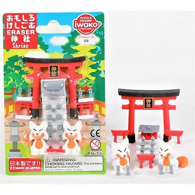 Iwako Fox Shrine Erasers Card