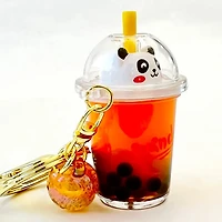 Panda Boba Tea Floaty Key Charm