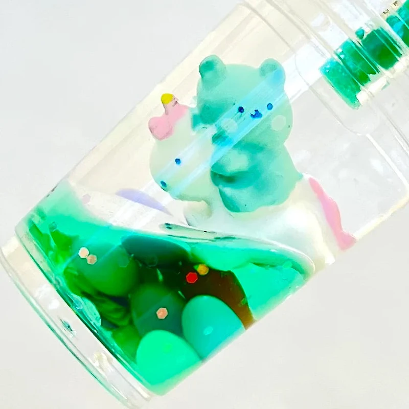 Unicorn Bear Boba Key Charm