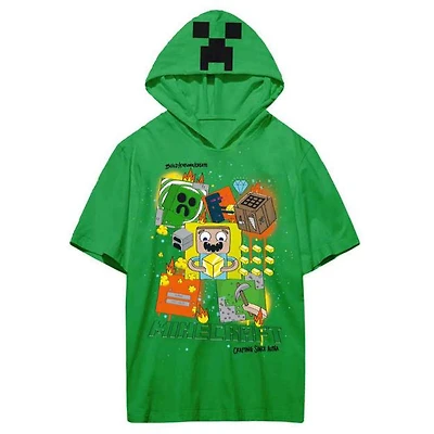 Minecraft: Build/Explore/Create - Youth Cosplay Hooded Tee