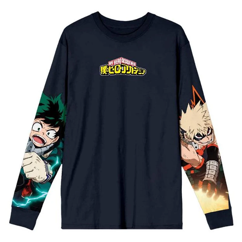 My Hero Academia: Deku & Bakugo - Long Sleeve Unisex Pre-pack Tee
