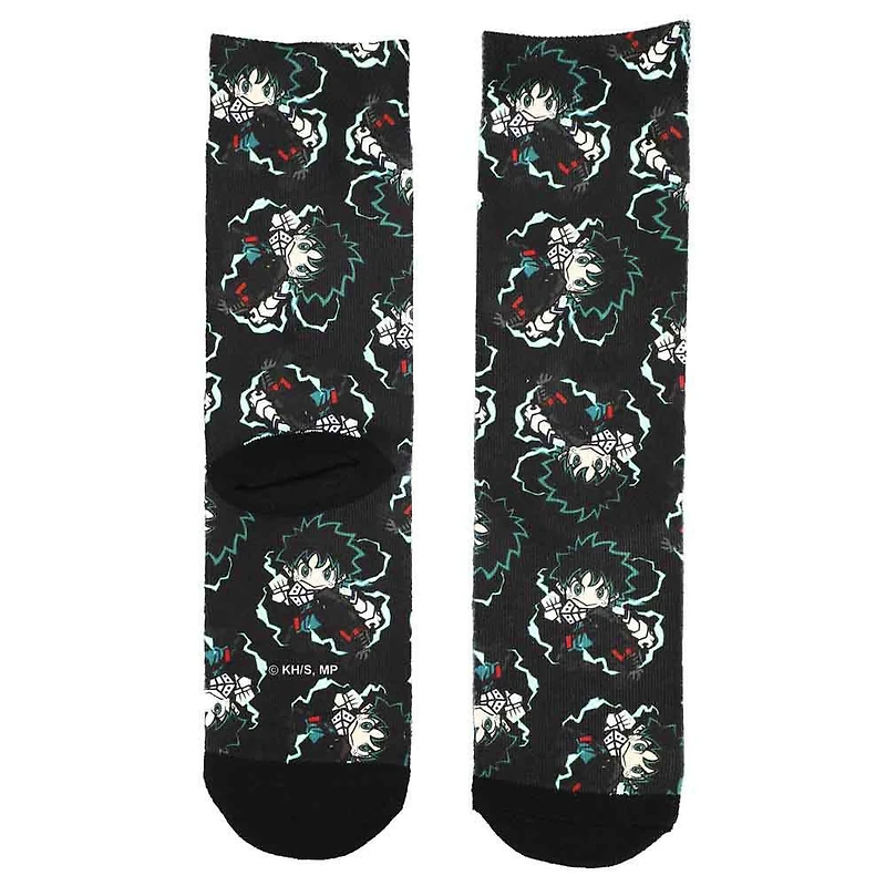 My Hero Academia - Sublimated Print 3 Pair Youth Crew Socks
