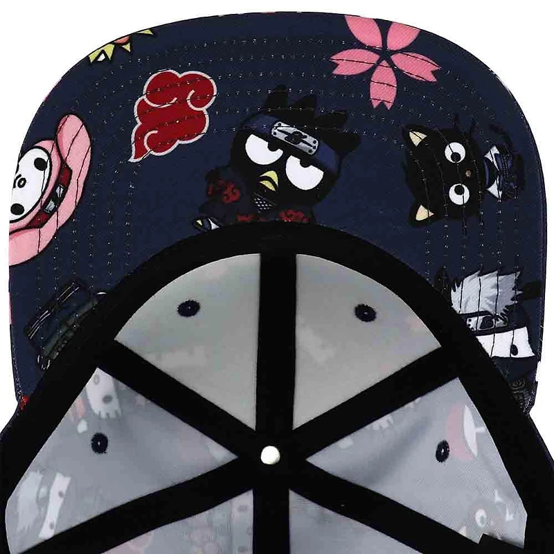 Sanrio x Naruto Limited Edition AOP Flat Bill Snapback Hat