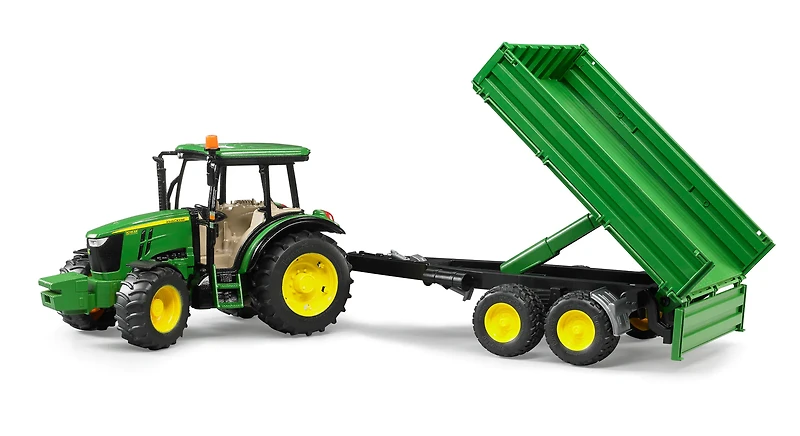 John Deere 5115M with Trailer