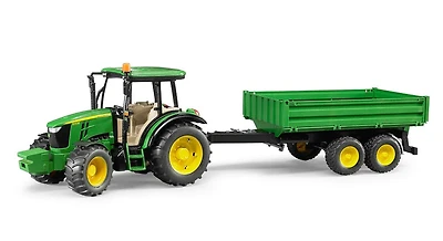 John Deere 5115M with Trailer