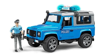 Land Rover Police Vehicle with Policeman