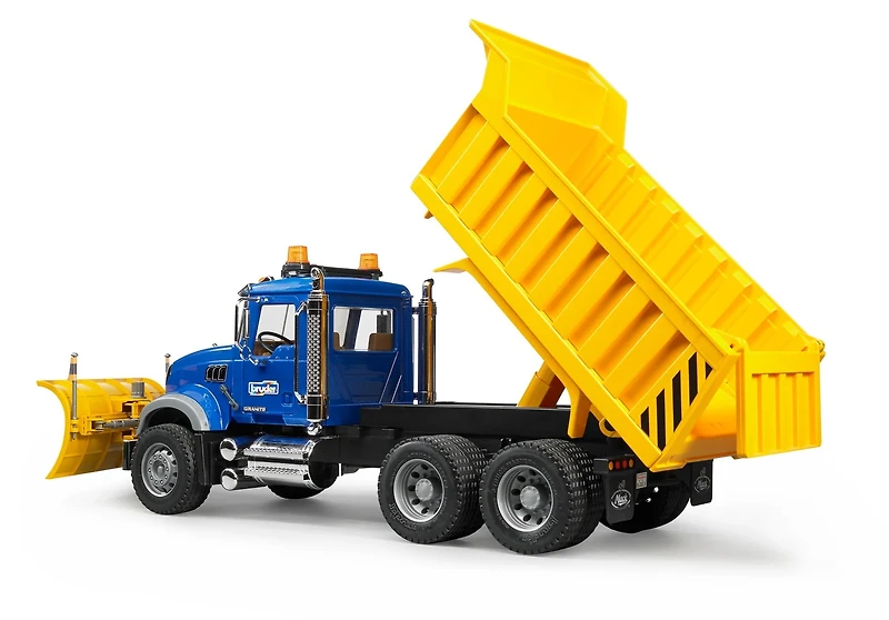 MACK Granite Dump Truck with Snow Plow Blade