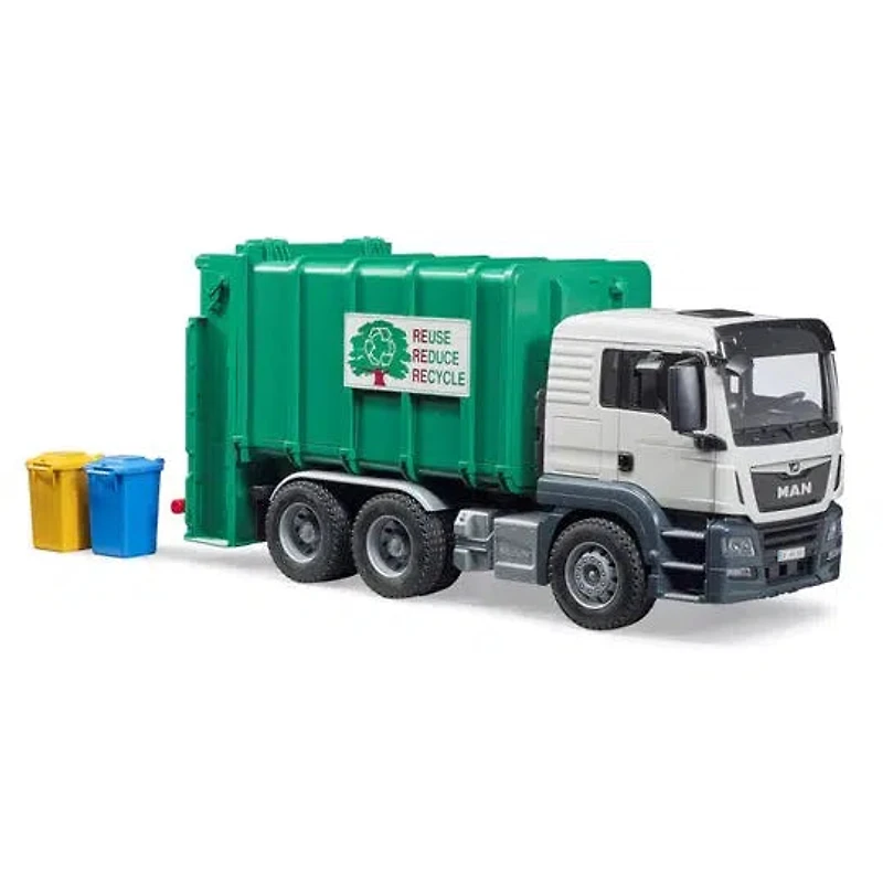 MAN TGS Rear Loading Garbage Truck - Green