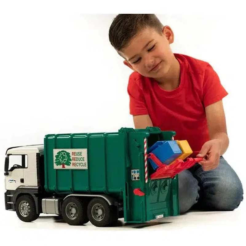 MAN TGS Rear Loading Garbage Truck - Green