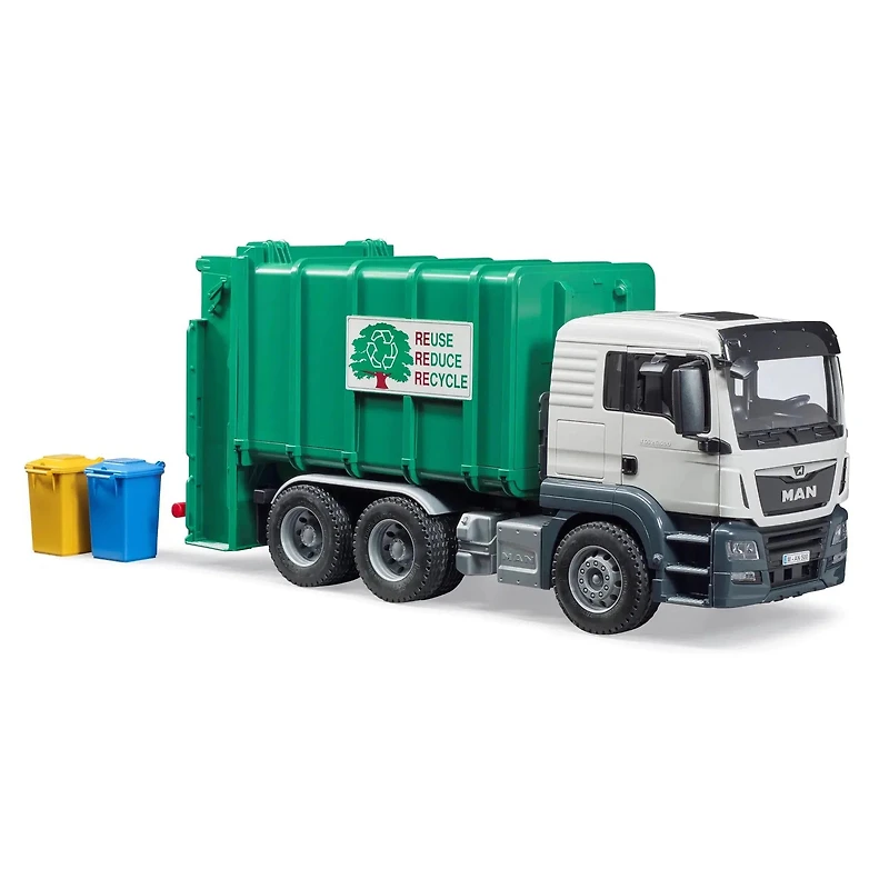 MAN TGS Rear Loading Garbage Truck - Green