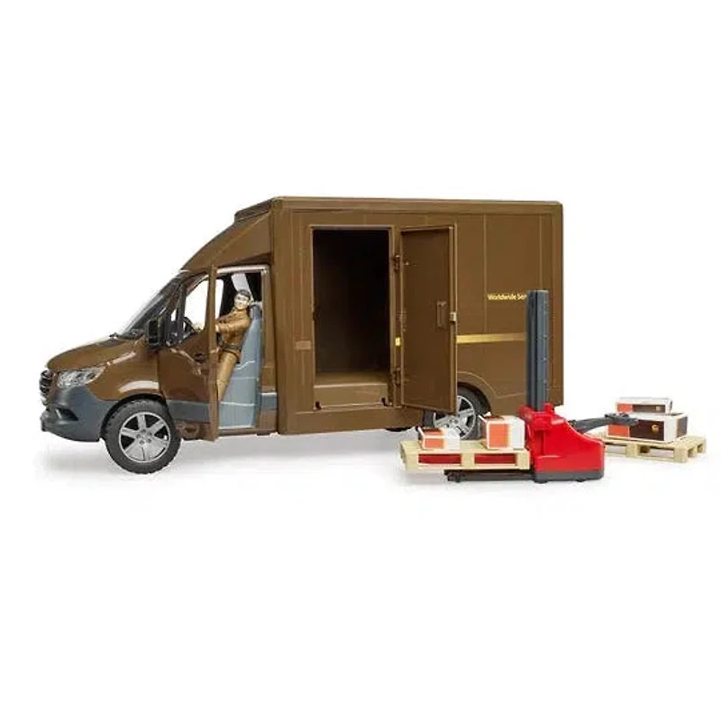 MB Sprinter UPS Truck with Manually Operated Pallet Jack
