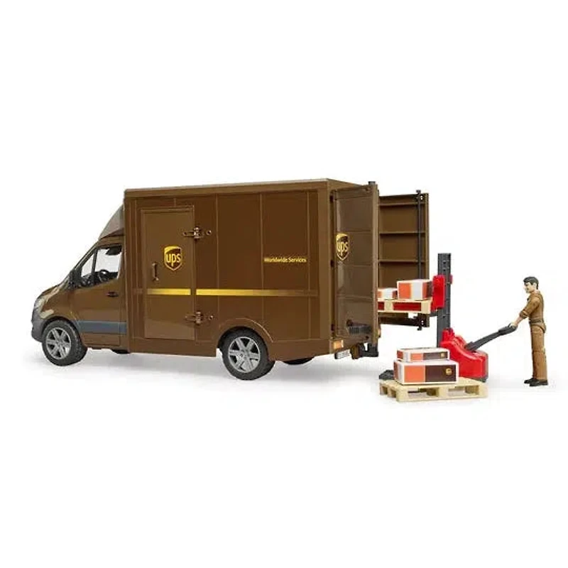 MB Sprinter UPS Truck with Manually Operated Pallet Jack