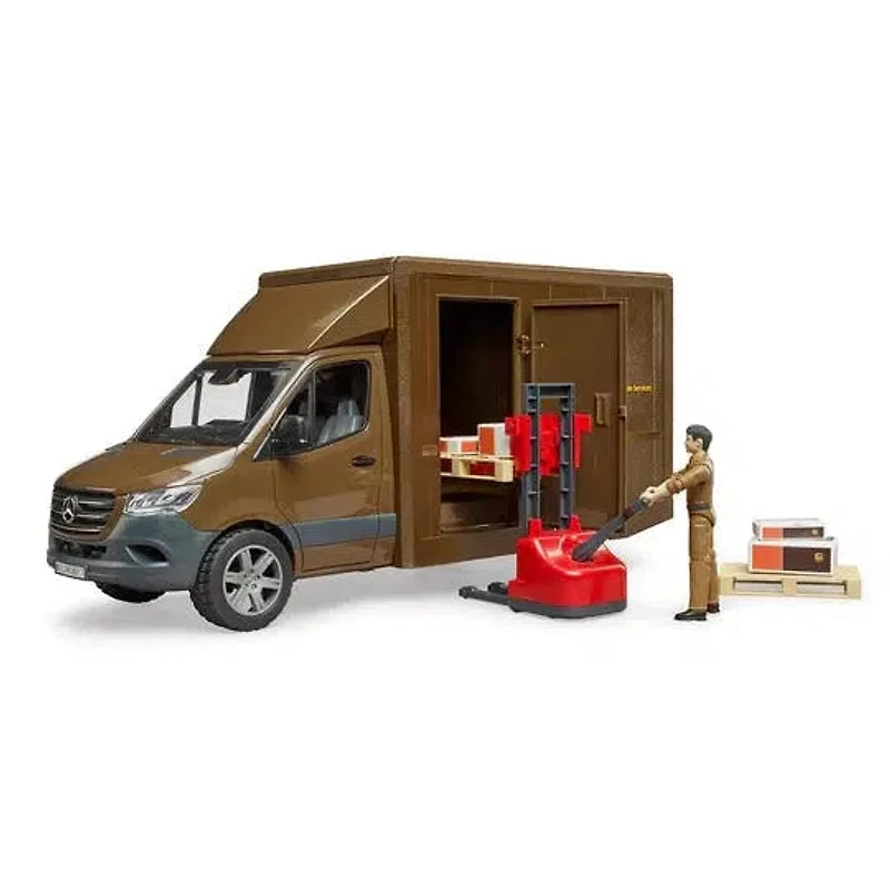 MB Sprinter UPS Truck with Manually Operated Pallet Jack