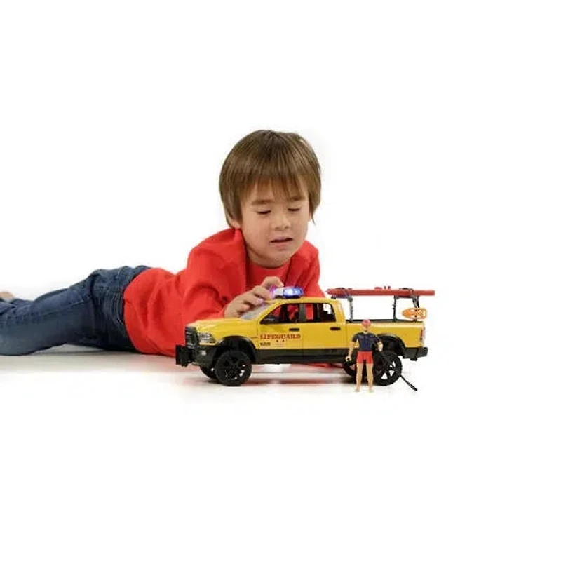 RAM 2500 Power Wagon Lifeguard w/ Figure, Stand-up Paddle and Light + Sound Module