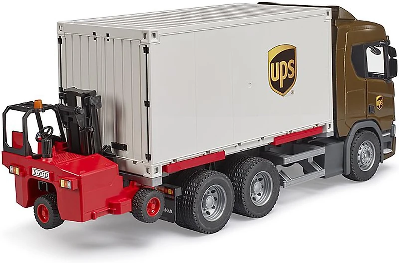 SCANIA Super 560R UPS Logistics Truck with Forklift