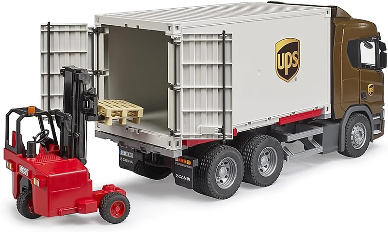 SCANIA Super 560R UPS Logistics Truck with Forklift