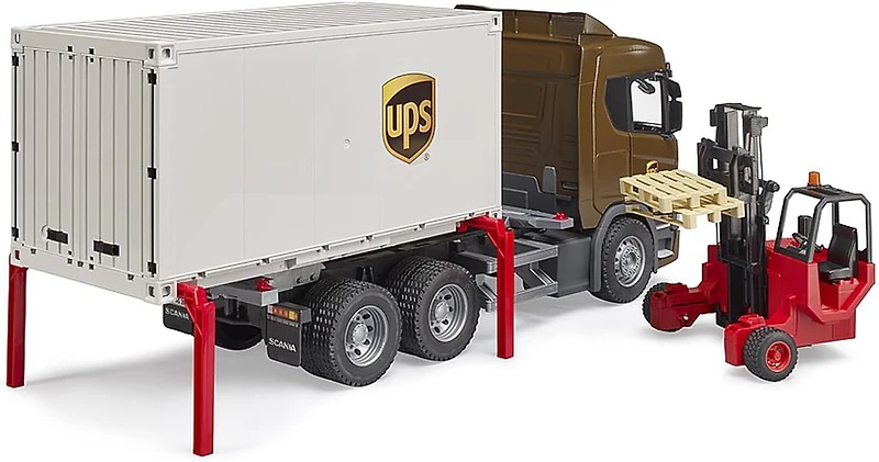 SCANIA Super 560R UPS Logistics Truck with Forklift