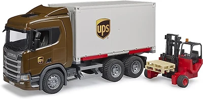 SCANIA Super 560R UPS Logistics Truck with Forklift
