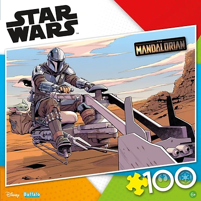 Star Wars: The Mandalorian: Speed Biker Strike - 100 Piece Puzzle