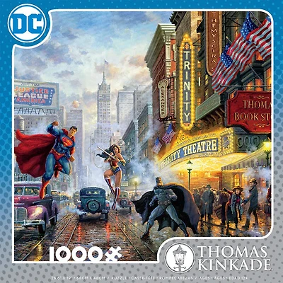 Thomas Kinkade DC Comics - Batman, Superman & Wonder Woman: The Trinity - 1000 Piece Puzzle