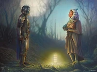 Thomas Kinkade Star Wars: The Mandalorian - Connection - 500 Piece Puzzle