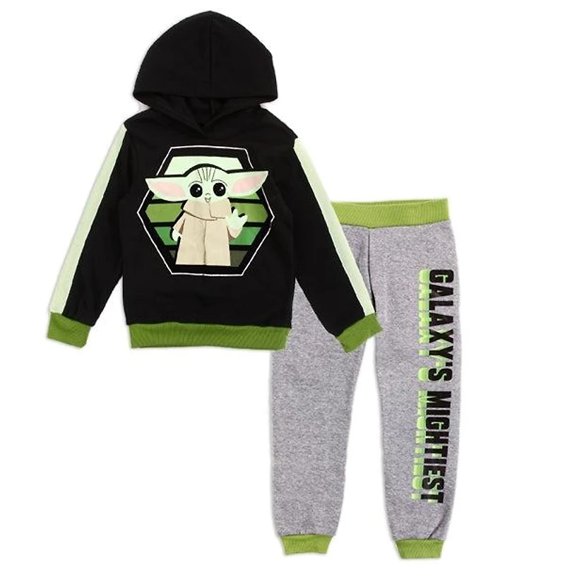 BABY YODA Boys 4-7 2PC Fleece Hoodie Set