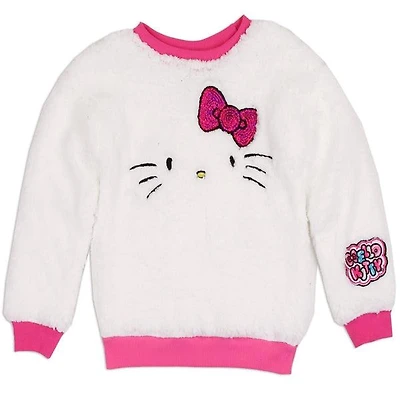 HELLO KITTY Girls 4-6X Sherpa Sweatshirt