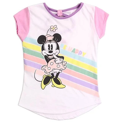 MINNIE MOUSE White Girls 4-6X T-Shirt