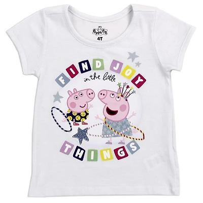 PEPPA PIG White Girls Toddler T-Shirt