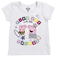 PEPPA PIG White Girls Toddler T-Shirt