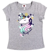 RMLA Girls Grey 7-12 Foil Screen T-Shirt