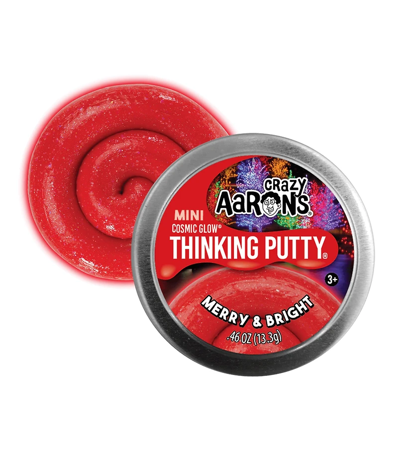 Crazy Aaron's 2" Mini Tin Holiday - Merry & Bright