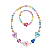 Blooming Beads Necklace & Bracelet Set