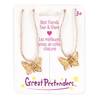 Butterfly BFF Share & Tear Necklace Set (2 pcs)