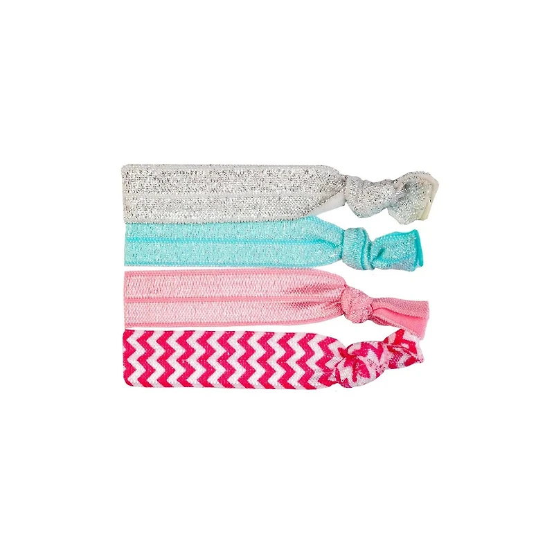 Flare Hair Ties - 4Pc