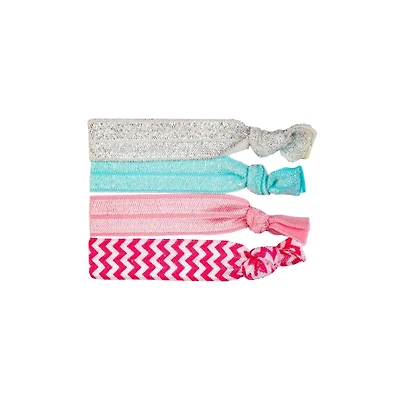 Flare Hair Ties - 4Pc