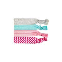 Flare Hair Ties - 4Pc